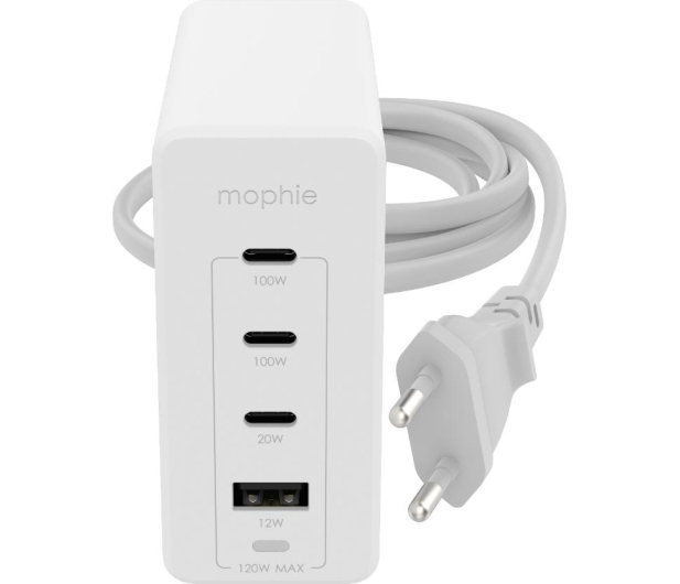 Mophie GaN speedport 120W 3xUSB-C 1xUSB-A (biała) IM120GAN - 1101582 - zdjęcie 2